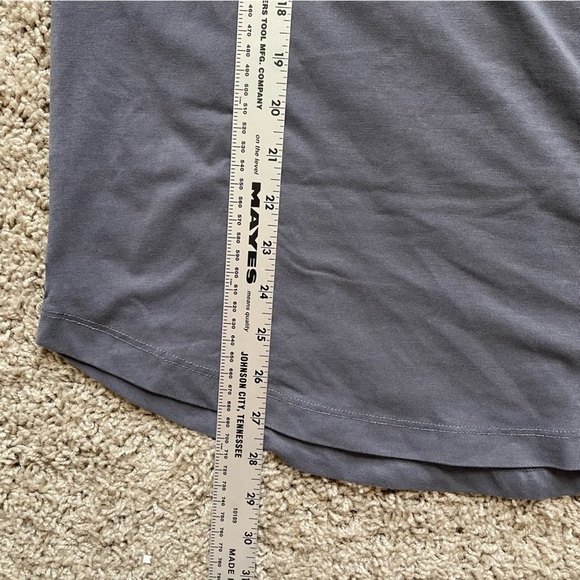 Cuts | AO Curve Hem Tee Pyca Pro Long-sleeve top Signature Fit Cast Iron Sz S - Picture 4 of 13